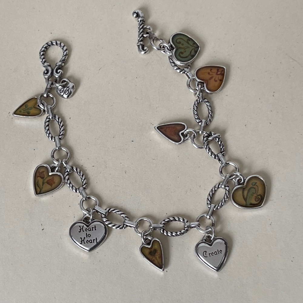 Brighton Picadilly Heart Charm Bracelet